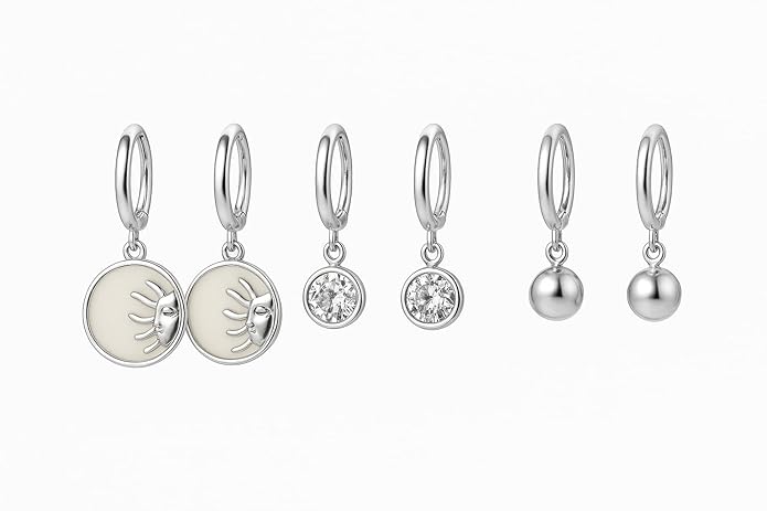 Everyday Charm Earrings Set – 3 Pairs