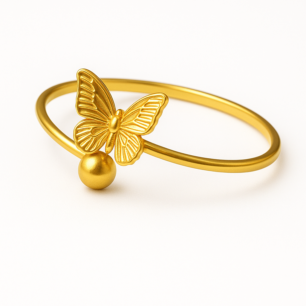 Golden Monarch Charm Bracelet