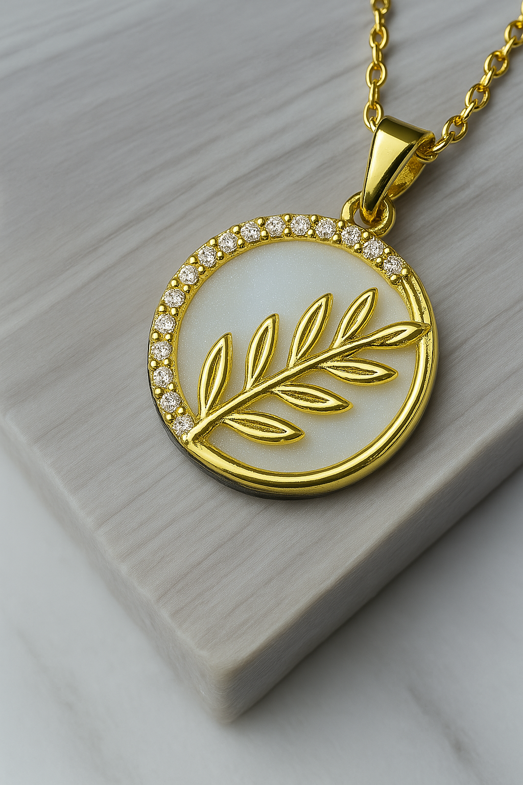 Gold Leaf Grace Necklace