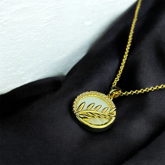 Gold Leaf Grace Necklace