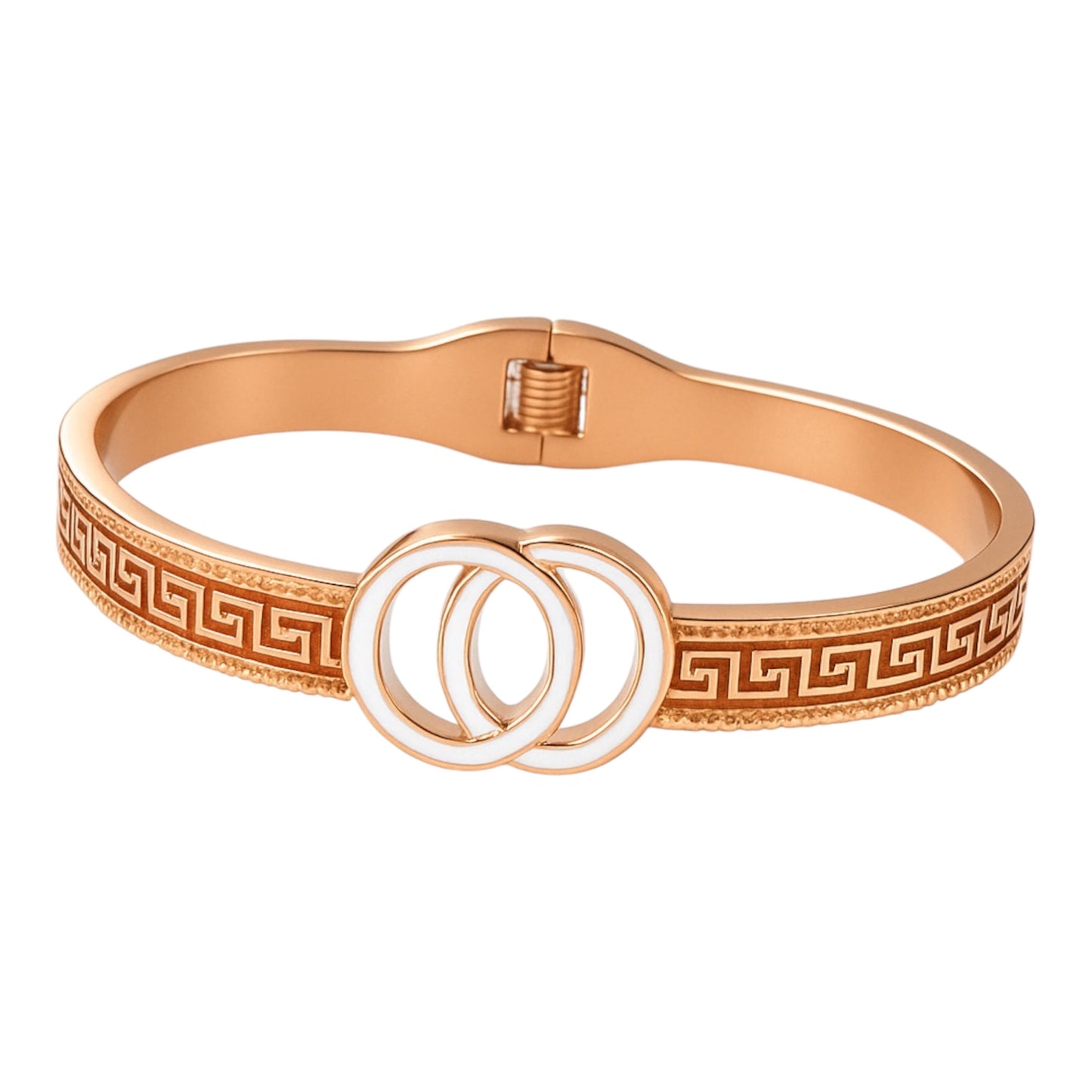 Designer Cuff Bracelet with Entwined Hoops