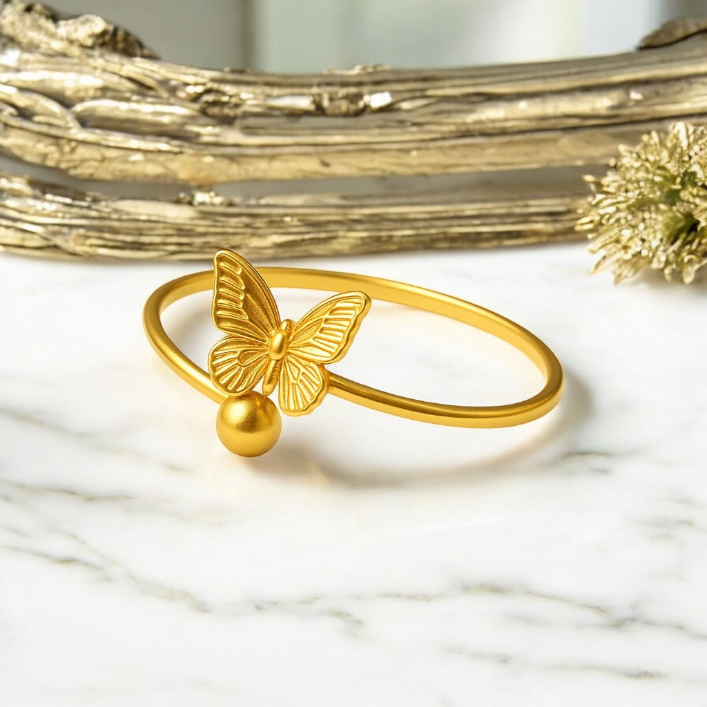 Golden Monarch Charm Bracelet