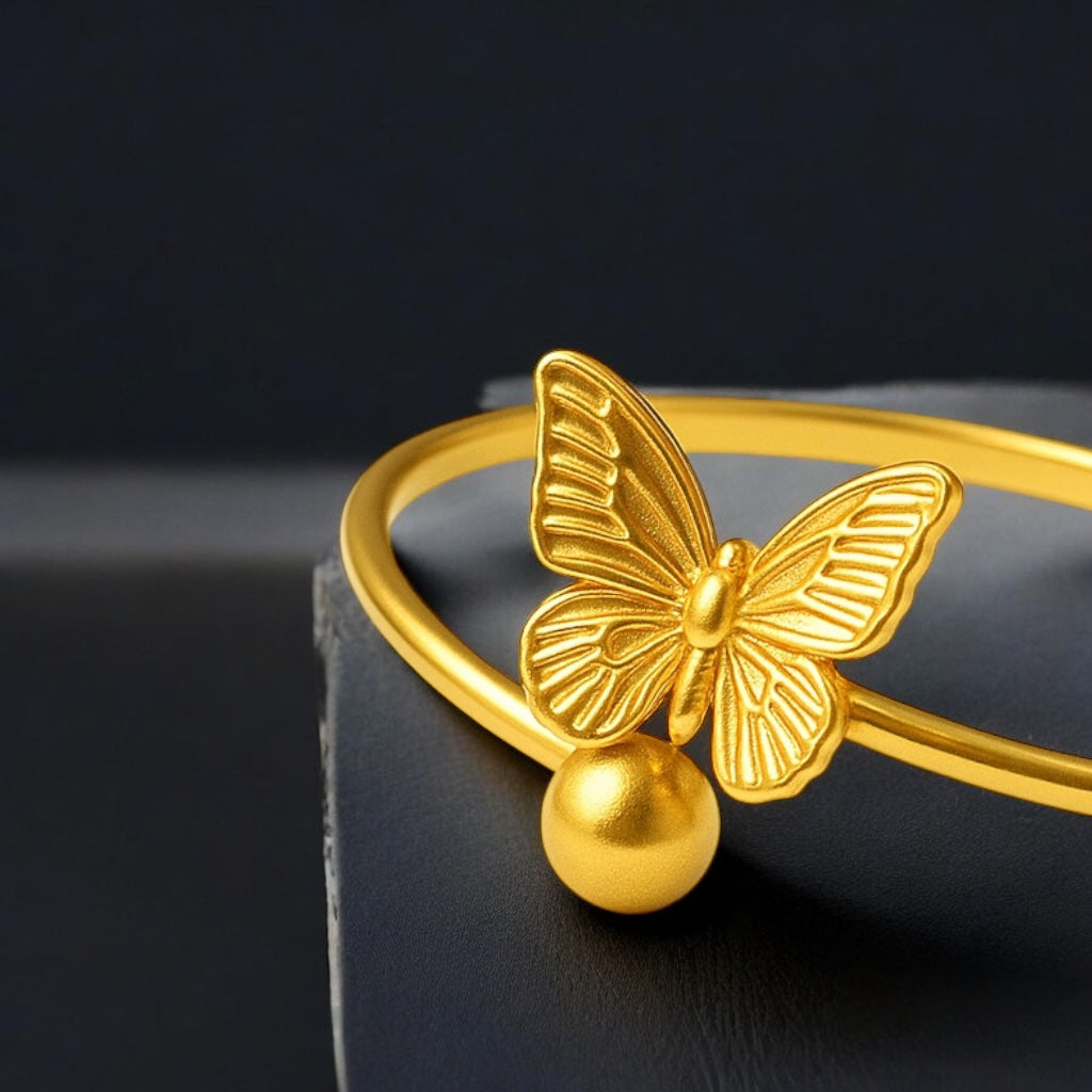 Golden Monarch Charm Bracelet