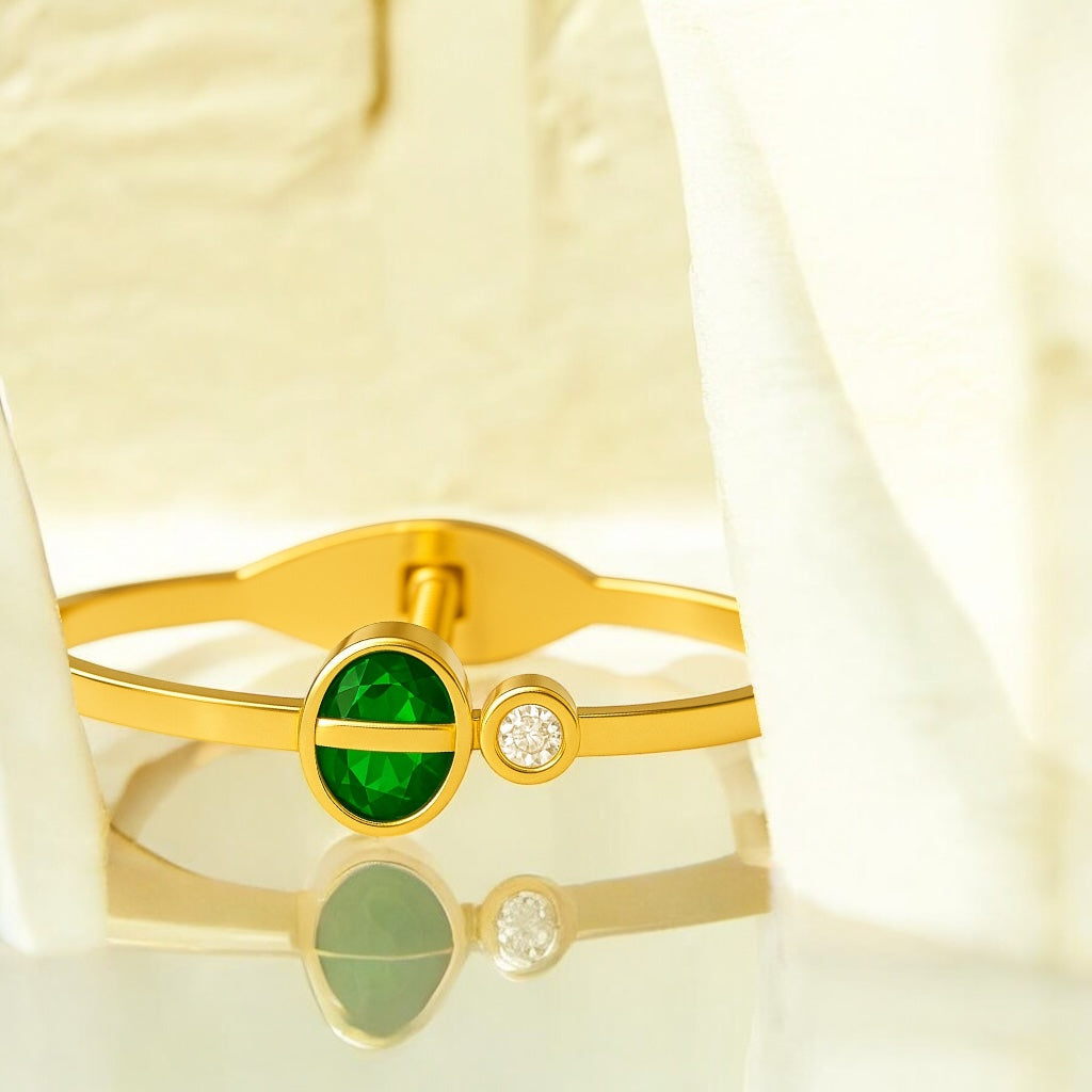 Emerald Radiance Designer Bracelet