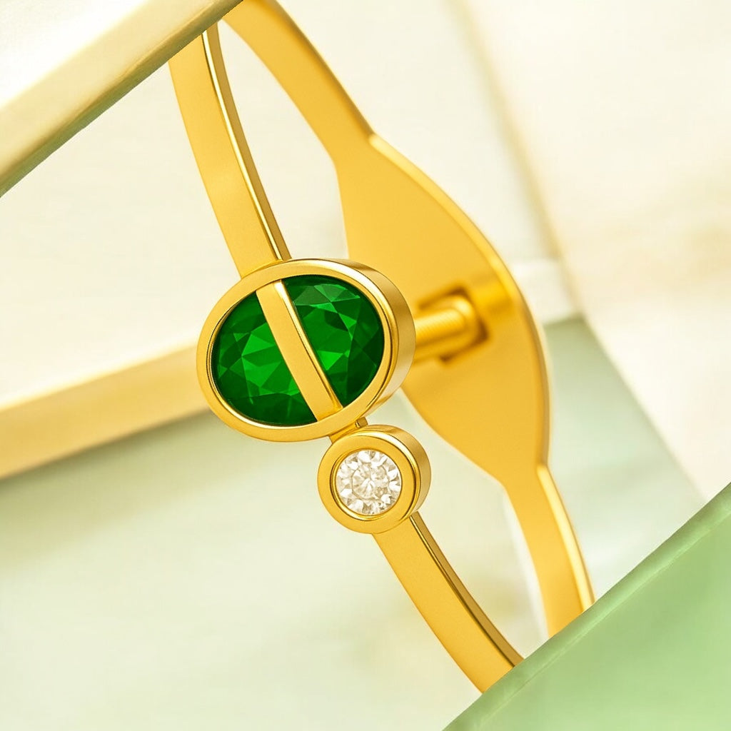 Emerald Radiance Designer Bracelet