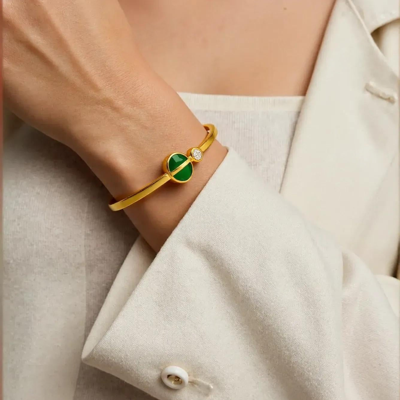 Emerald Radiance Designer Bracelet